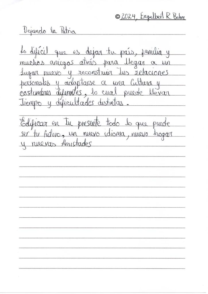 © 2024 Engelbert R. Bohm